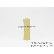 Especial y elegante aluminio cilíndrico lápiz labial tubo contenedor E231KX, Copa size12.1/12.7,Custom color